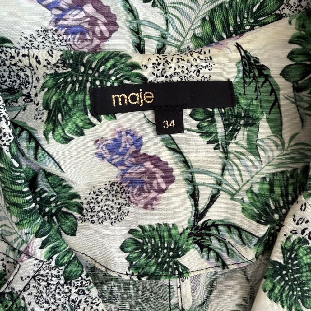 Maje Women Short jumpsuit in printed viscoselinen - Picture 4 of 7
